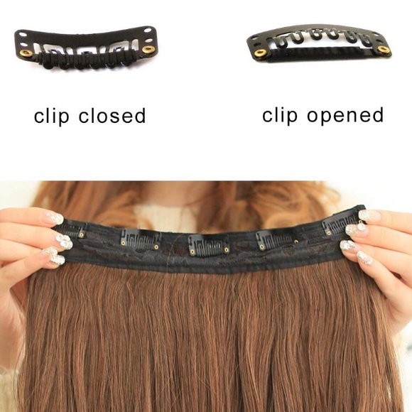 ✨ 20” CHESTNUT BROWN CURLY 3/4 full head clip ins main image 6
